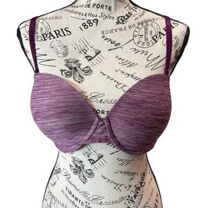 Victoria's Secret Multi-Way Purple Space Dye Underwire Bra 34DD 11082250